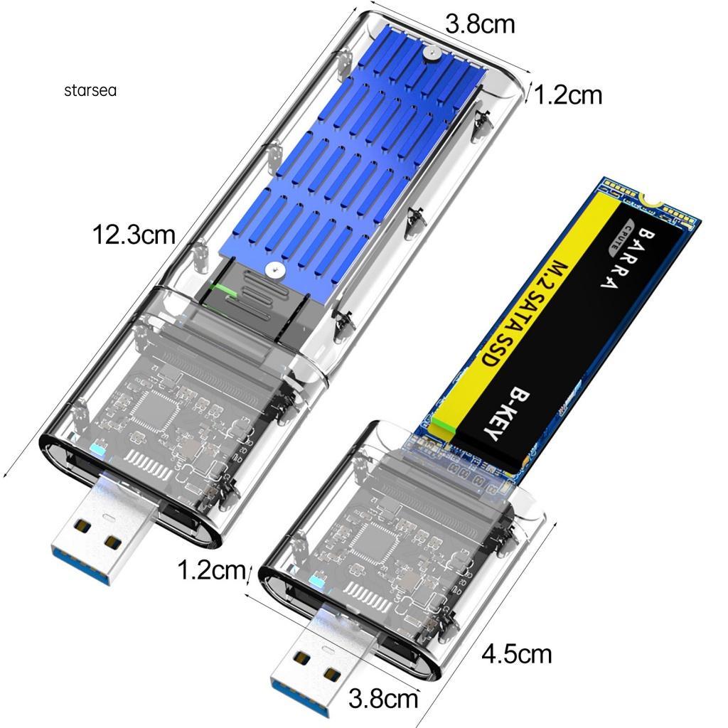 Hộp Ổ Cứng Bằng Hợp Kim Nhôm M.2 SATA NGFF Sang USB3.0 Gen1 SSD