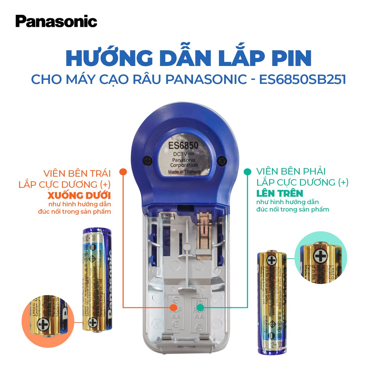 Máy cạo râu Panasonic ES6850 - Hàng Chính Hãng
