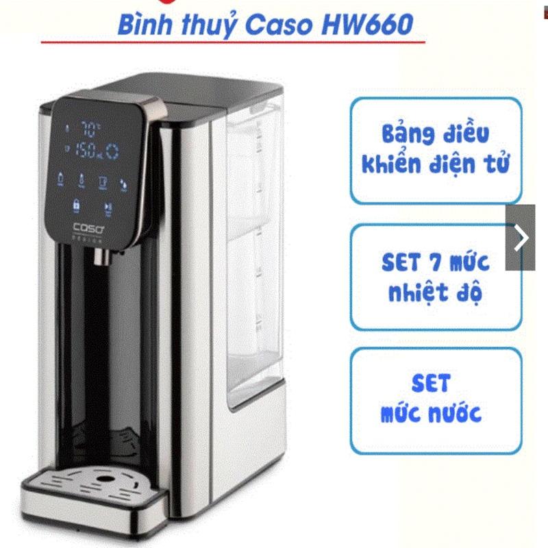 Bình Thủy Điện Caso HW660, Bình Thủy Đun Nước, Giữ Nhiệt, Công Suất 2600W, Dung Tích 2.7L, Nhập Đức