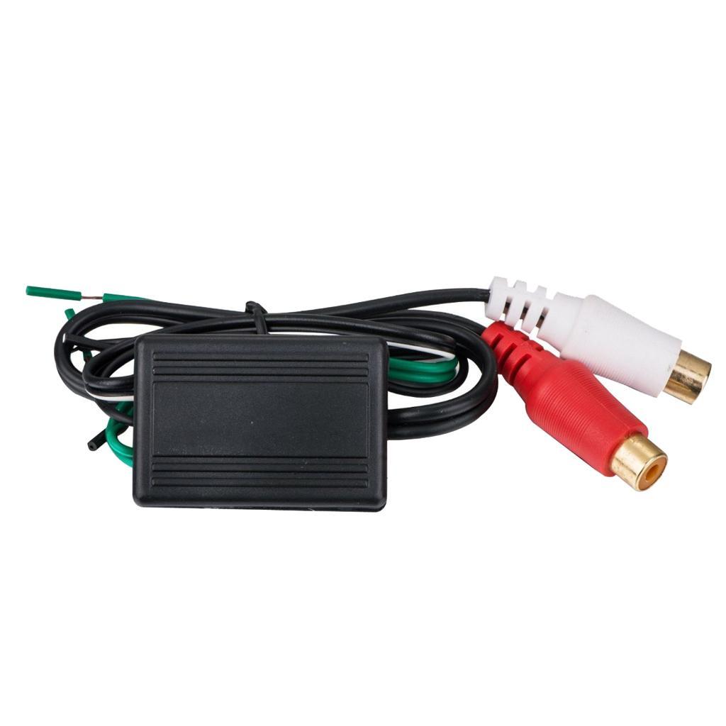 2pcs Car Audio Stereo Speaker Wire To Rca Adapter Out High To Low Converter