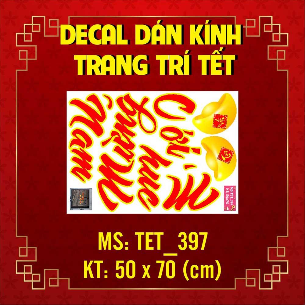 DECAL TRANG TRÍ TẾT 2023 COMBO SỐ 2