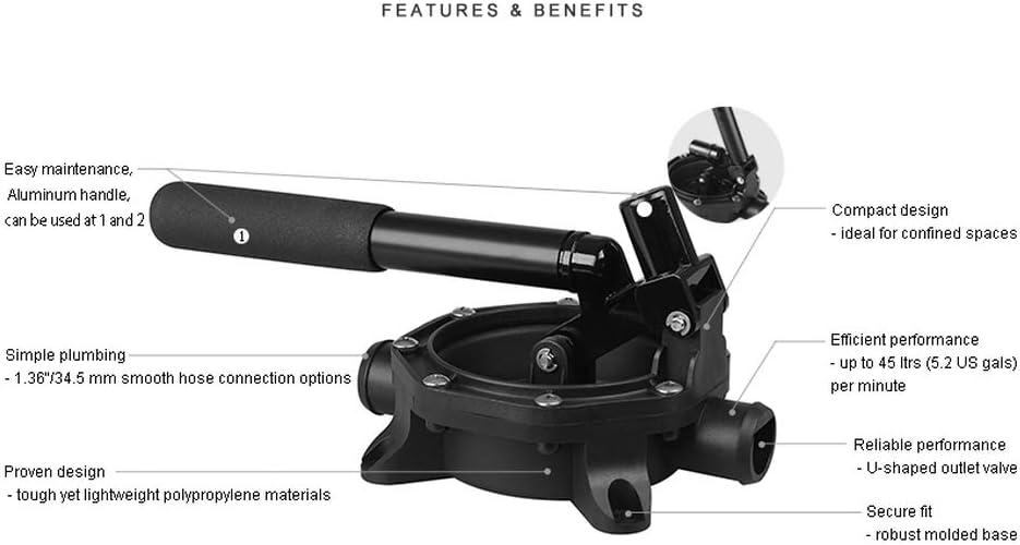 Máy bơm nước thủ công bằng nhôm 720 GPH