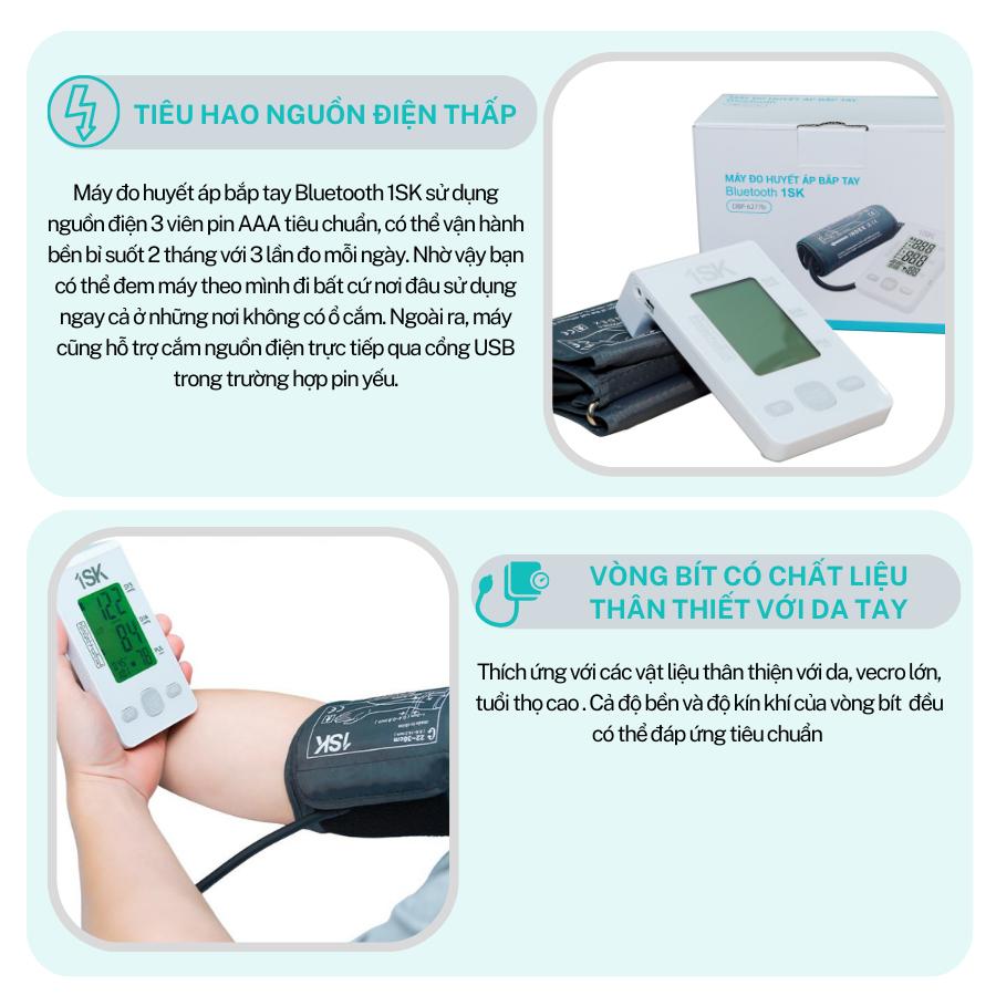 Máy đo huyết áp tự động 1SK DBP6277B cho người già máy đo huyết áp tại nhà