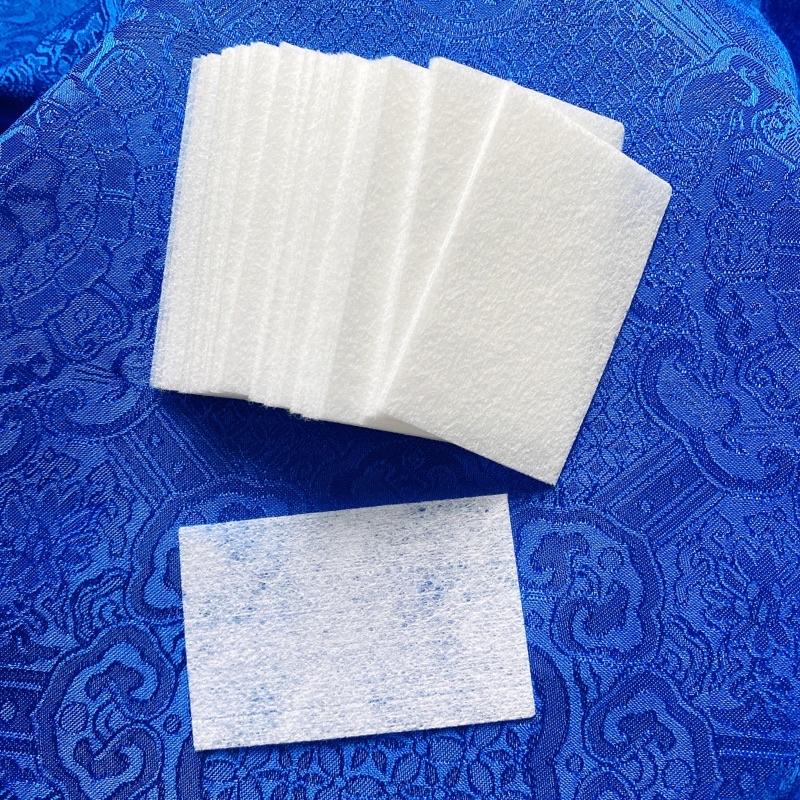 100 miếng giấy lau gel loại dày cứng không rụng lông