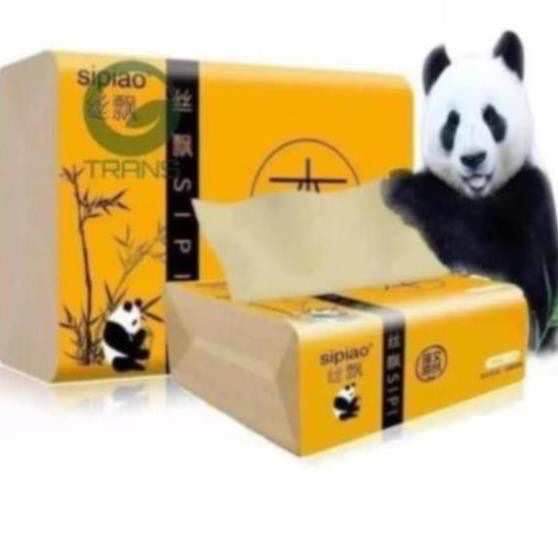 Combo 10 bịch giấy ăn gấu trúc loại 1- 300 tờ / 1 gói siêu mềm mại siêu dai tiết kiệm và an toàn