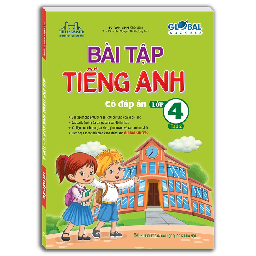 Sách - Combo 2c - GLOBAL SUCCESS - Bài tập tiếng anh lớp 4 (có đáp án) (MT)