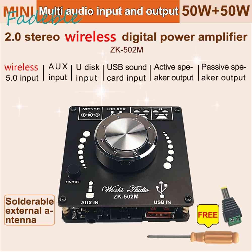 Bảng Mạch Khuếch Đại Âm Thanh ZK-502M Mini Bluetooth 5.0 50WX2