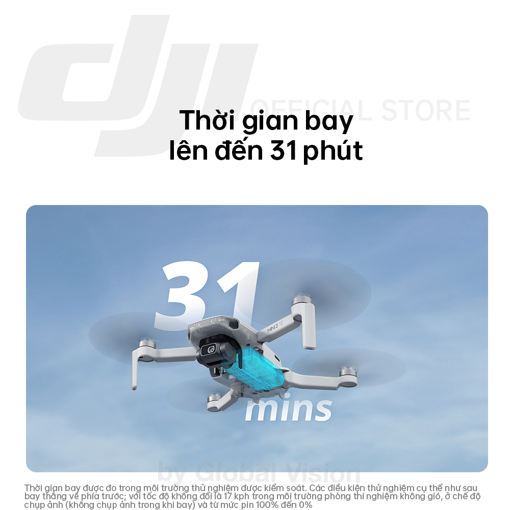 Flycam DJI Mini 2 SE nhỏ gọn nhẹ, quay video sắc nét 2.7K 30fps (DJI Mini 2 SE) - Hàng chính hãng