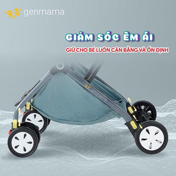 Xe đẩy trẻ em, xe đẩy du lịch cho bé có mái che gấp  gọn tiện lợi mẫu mới 2022 kèm màn chống côn trùng, đệm ngồi êm, lót chống thấm