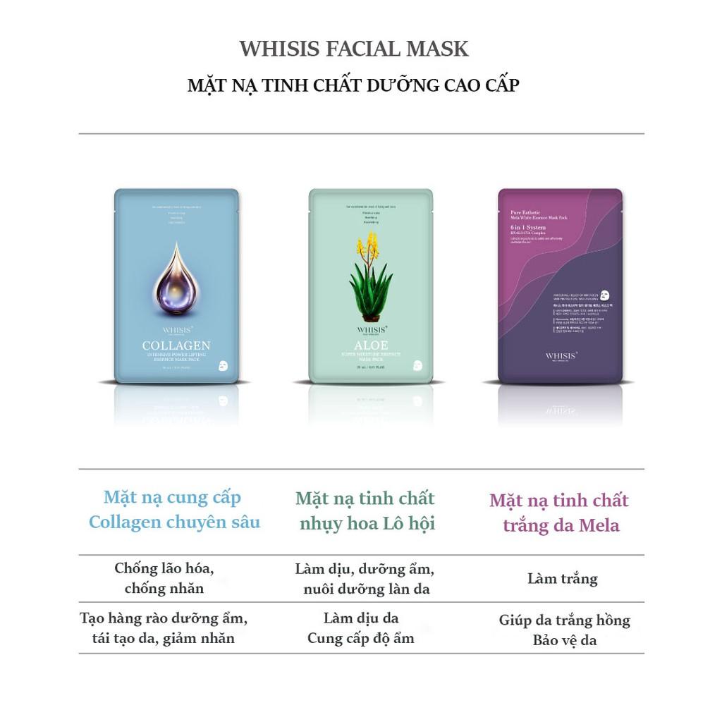 Mặt nạ tinh chất Nhụy hoa Lô hội WHISIS Aloe Super Moisture Esssence Mask Pack