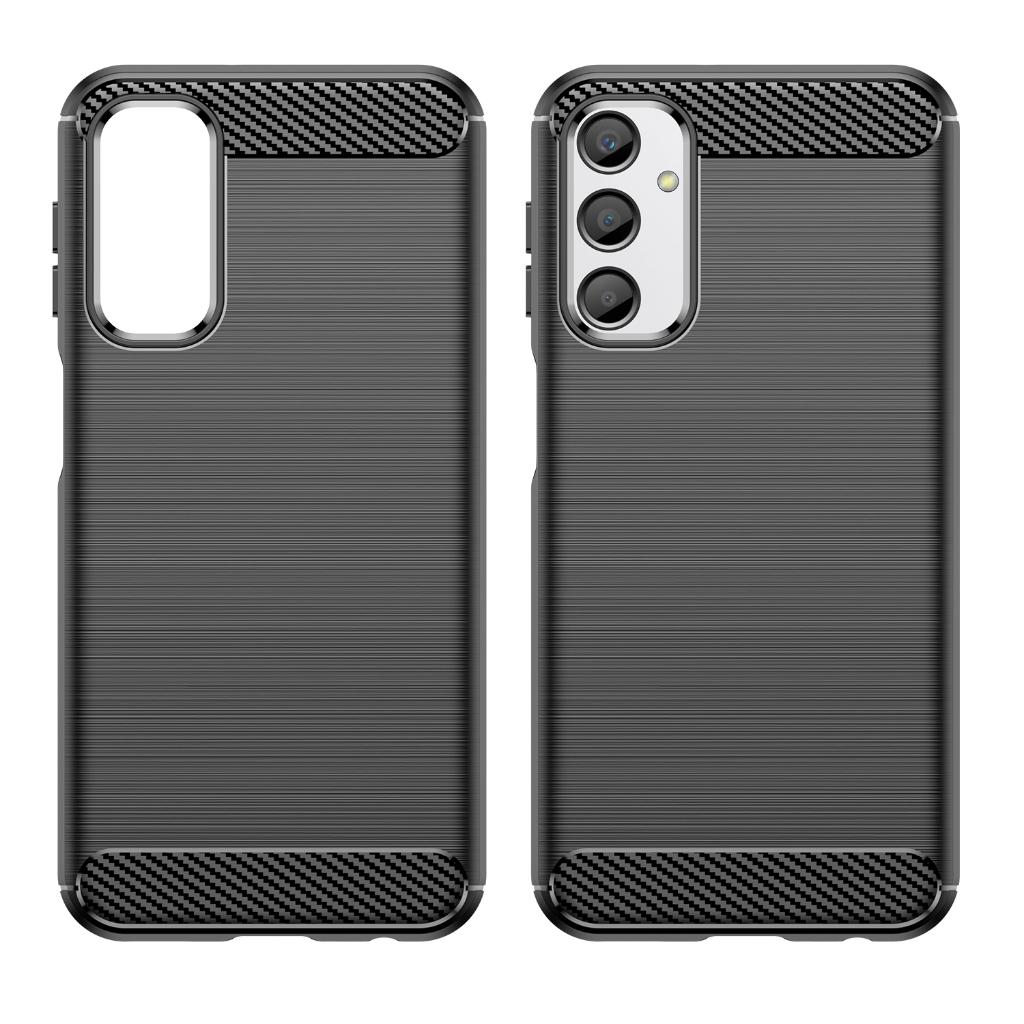 Ốp lưng cho Samsung A24, Ốp silicone mềm Carbone phay xước chống sốc chống vân tay cho Samsung A24