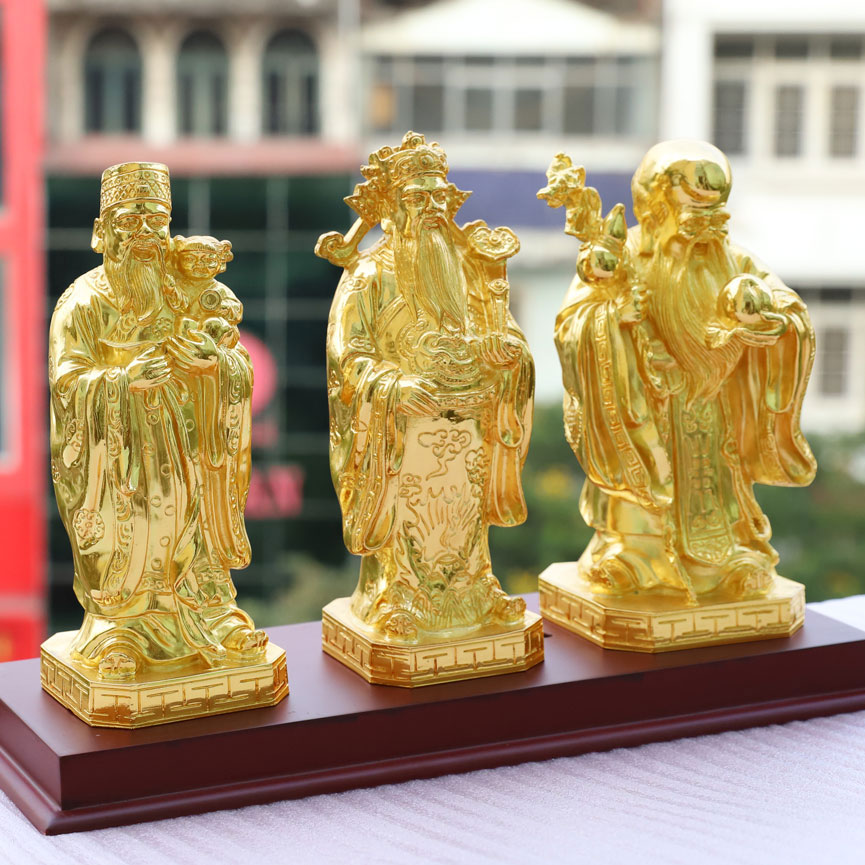 Tượng Tam Đa mạ vàng 24K - Quà tặng dịp lễ tết