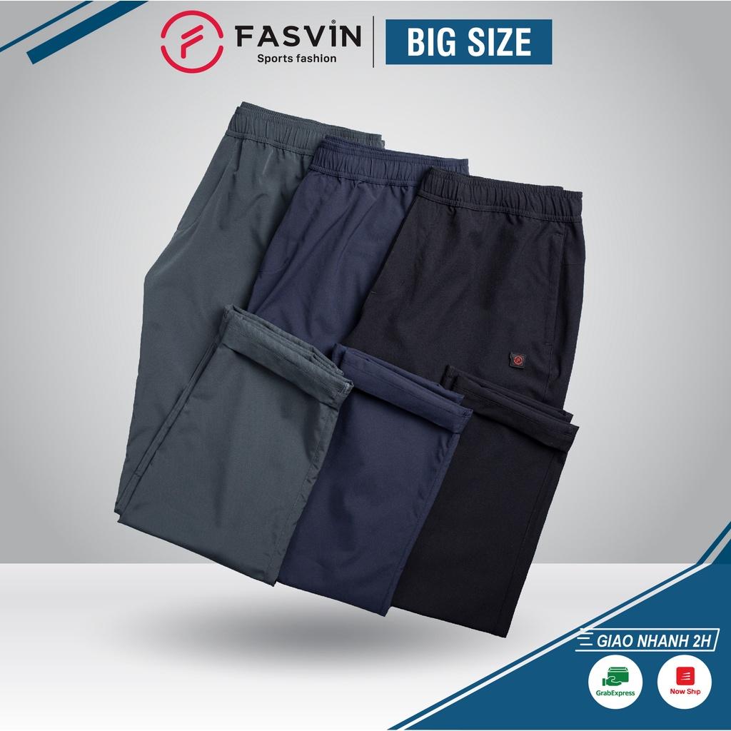 Quần Gió Nam BIG SIZE FASVIN Từ 80 Đến 120KG Ống Suông Vải Đẹp Hàng Nhà Máy Tiện Dụng Đi Chơi Hay Mặc Nhà DC22179.