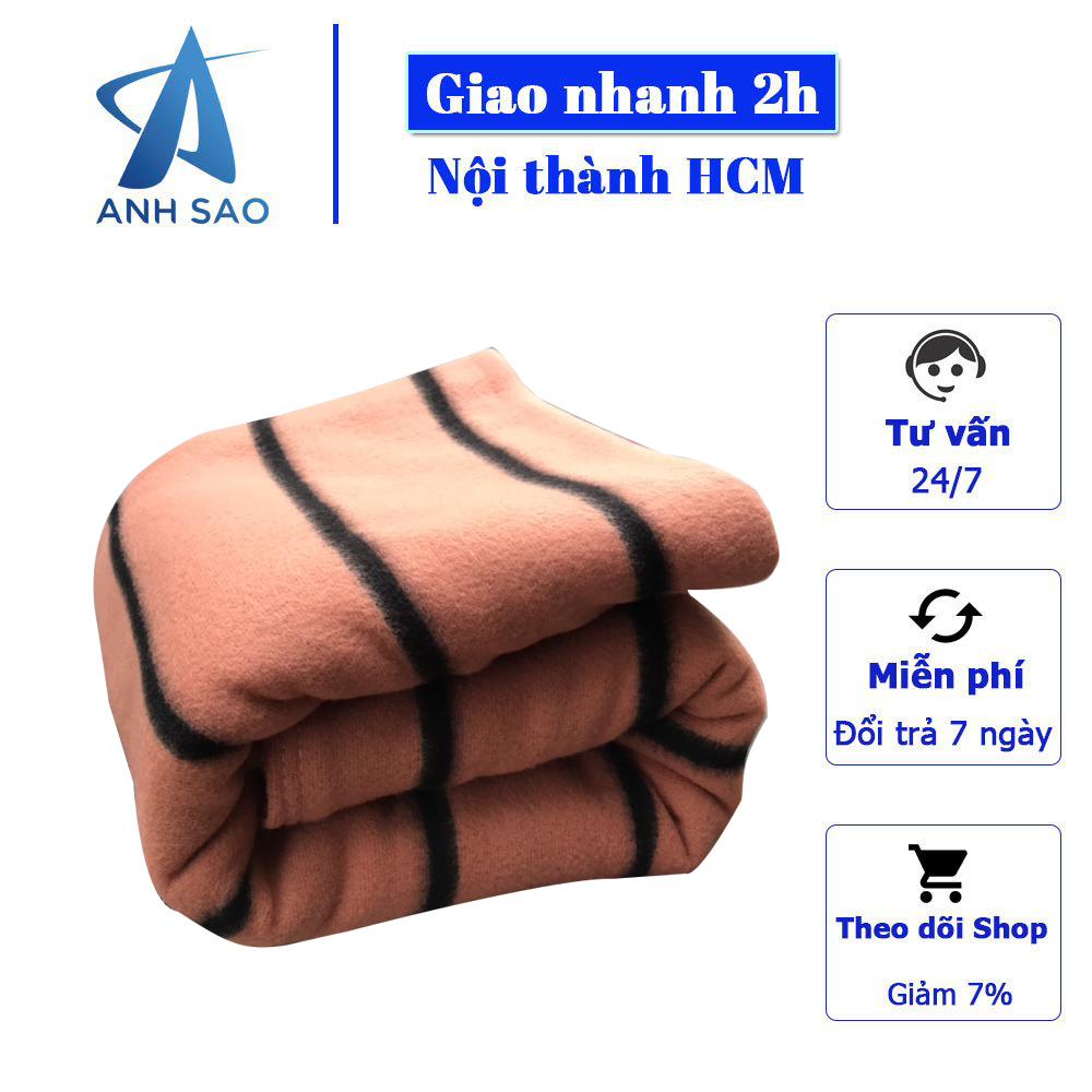 Mền nỉ, chăn nỉ mỏng ấm áp 1m6 x 2m cao cấp A thích hợp dùng đắp văn phòng, điều hòa