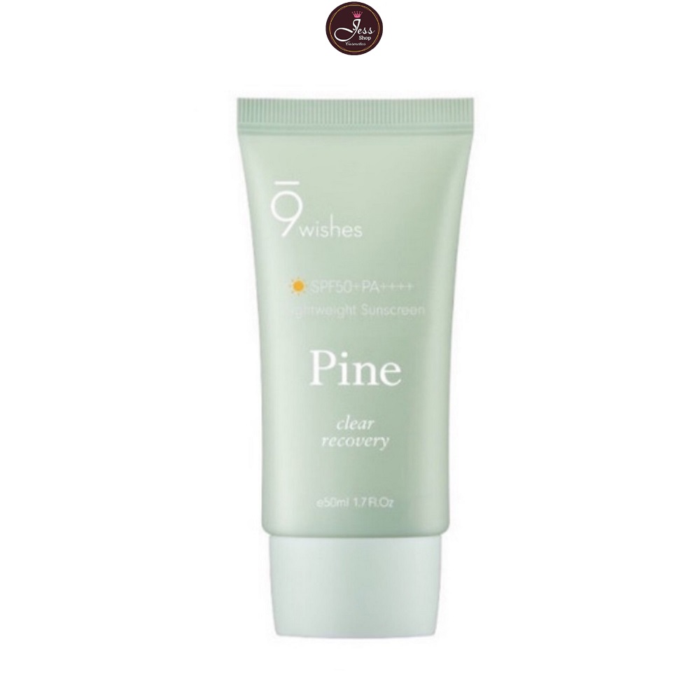 Kem Chống Nắng Cấp Ẩm Hỗ Trợ Phục Hồi Da 9Wishes Pine Treatment Sunscreen SPF50+ PA++++ 50ml