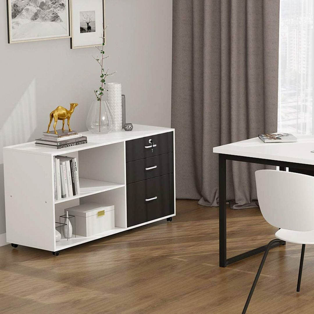 Tủ đựng hồ sơ bằng gỗ kết cấu chắc chắn SMLIFE Ponygon