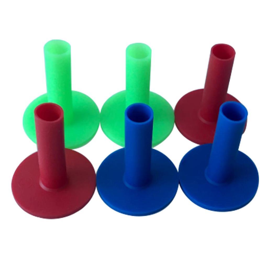 12pcs Rubber Golf Driving Range Tees Reusable Golf Ball Trainer Practice