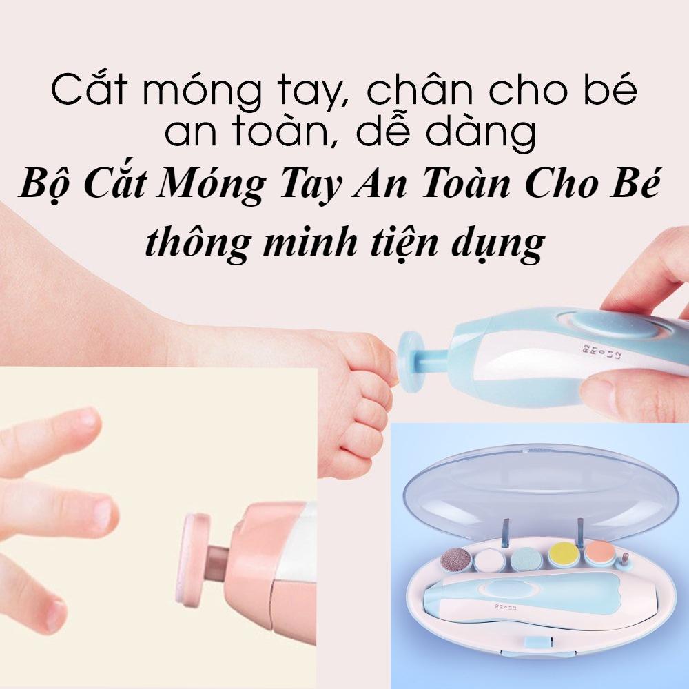 Bộ Cắt Móng Tay An Toàn Cho Bé thông minh tiện dụng, Máy mài dũa móng tay, móng chân chuyên dụng cho trẻ em TỪ 0 TUỔI