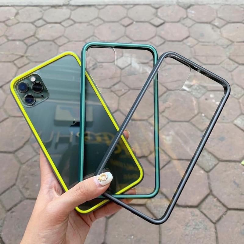 Ốp lưng Trong Suốt Viền Màu Sexy Likgus CHỐNG Ố dành cho iphone - hàng chính hãng