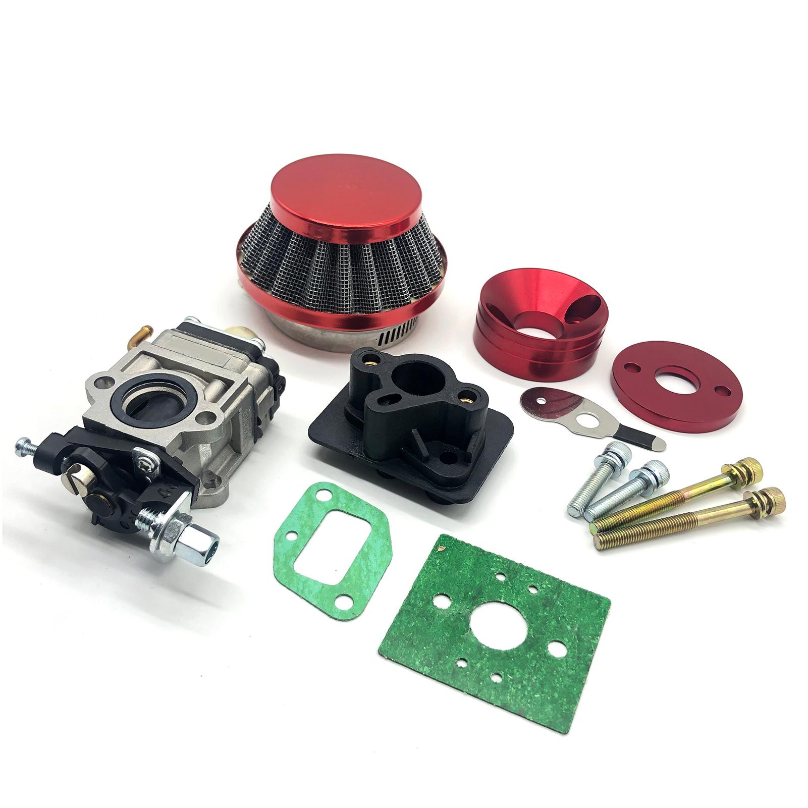 15mm Carburetor Air Filter Kit for 2-stroke 43cc 47cc 49cc Scooter ATV