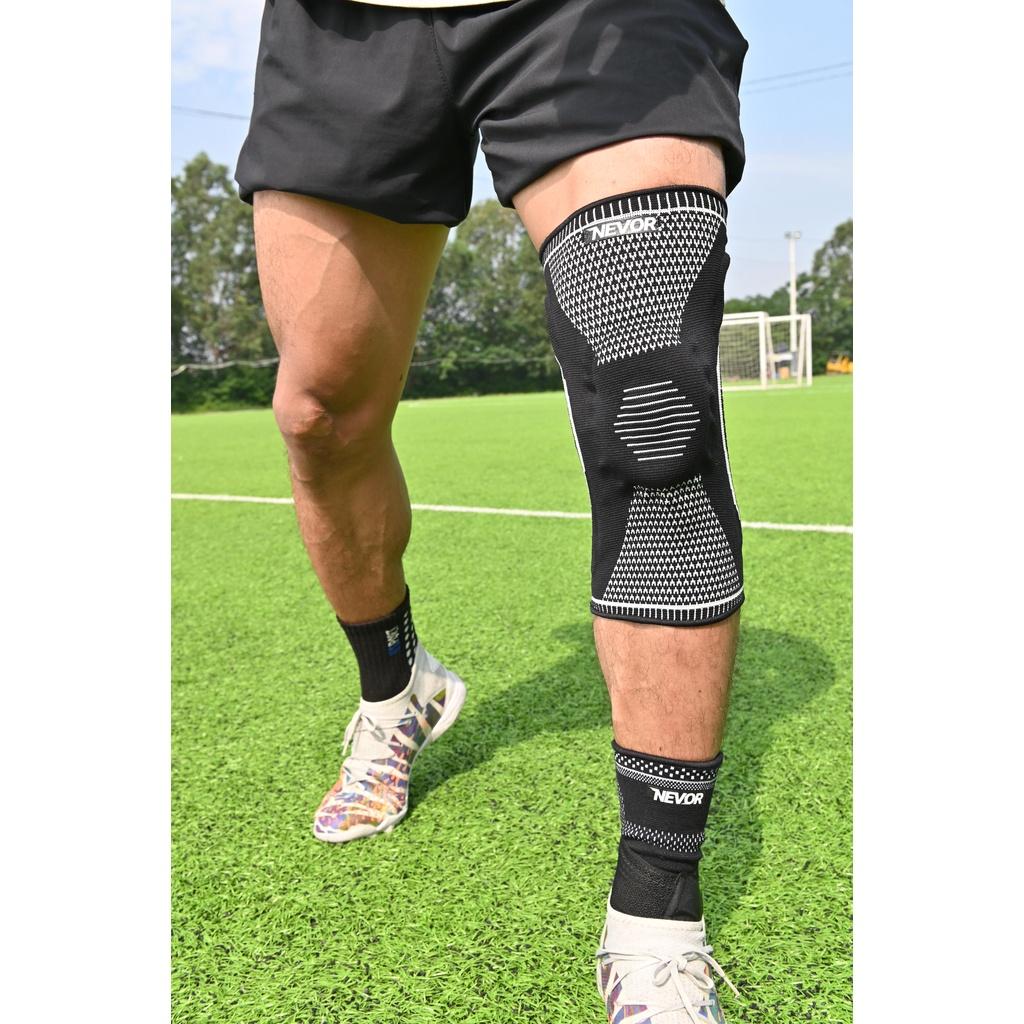 Bó gối thể thao Nevor BDG05 giảm đau, phòng tránh chấn thương dây chằng sử dụng cho gym, bóng đá, bóng rổ,..