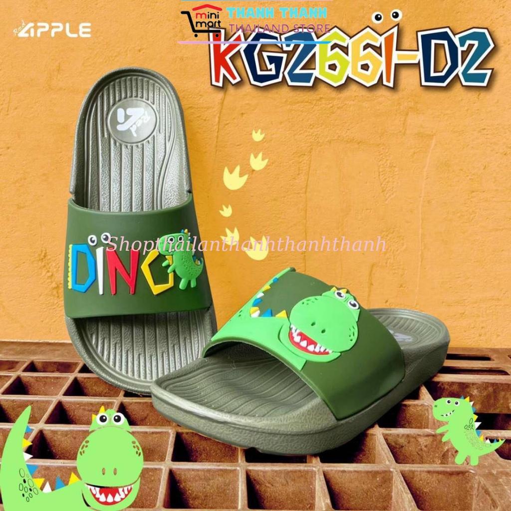 Dép quai ngang bé trai RED APPLE THÁI LAN KG 2661 hình khủng long