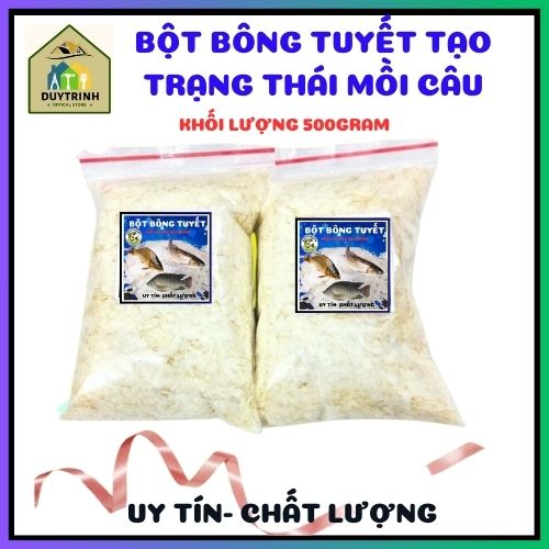 Bột bông tuyết tạo trạng thái mồi câu cá