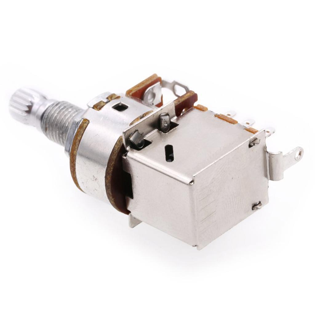 3 Pcs A500K Split Shaft Pots Potentiometer Guitar  Tone Switch DIY