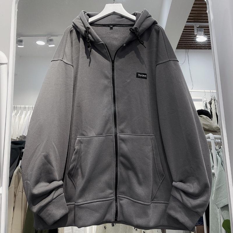 áo Khoác nỉ NOAZH đen xám unisex ảnh thật SSSTore ( nam nữ mặc đều được