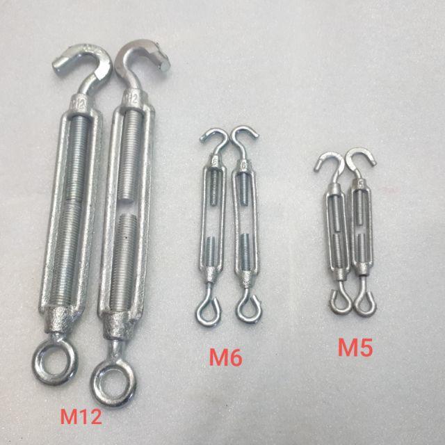 Tăng đơ mạ kẽm 1 móc 1 tròn D18mm cáp thép giá sỉ công ty cáp thép NAM LONG CHÂU