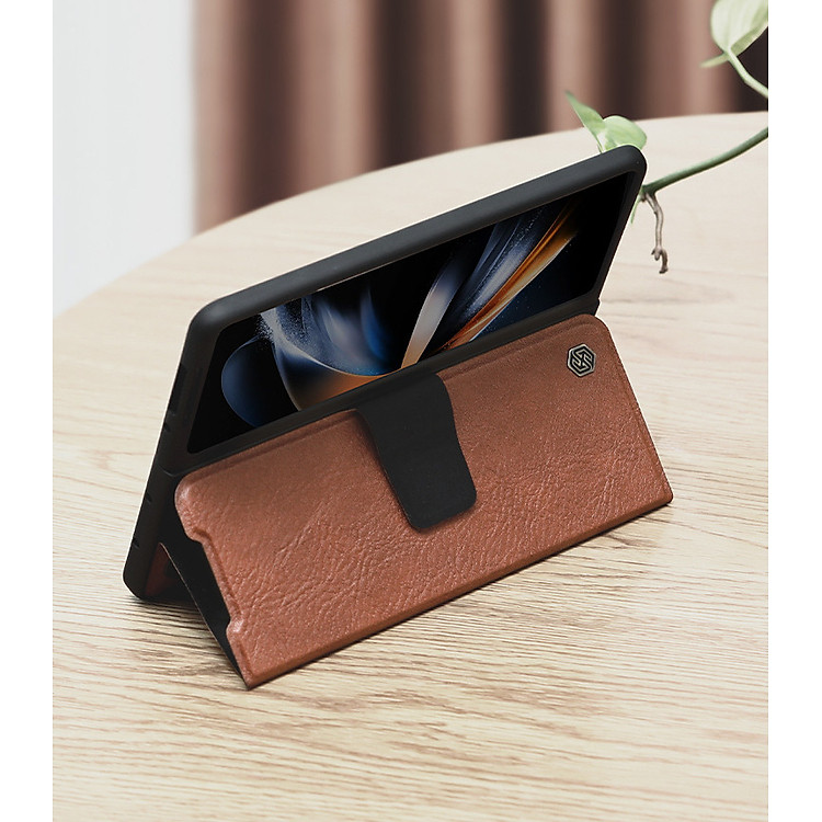 Bao da dành cho Samsung  Z Fold5 Nillkin Aoge Leather Cover - Hàng Chính Hãng