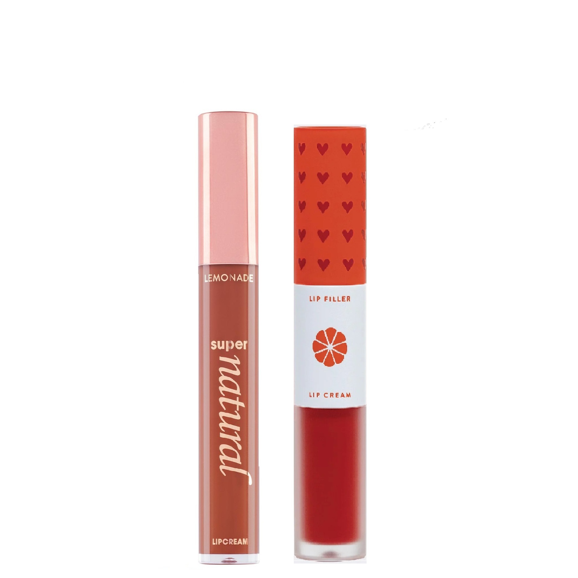 Combo 2 son kem lì Lemonade Super Natural Matte LipCream 5g và Son Lemonade Perfect Couple Lip 7.5g - được chọn màu