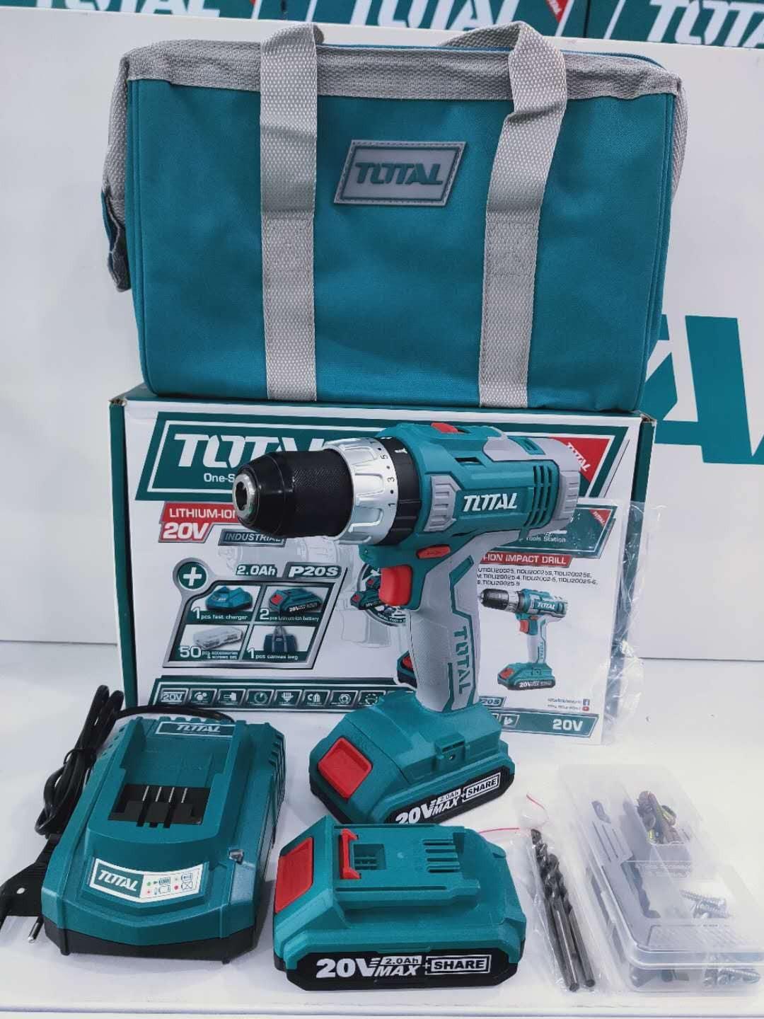 MÁY KHOAN PIN 20V 45NM  TOTAL TDLI20025 - HÀNG CHÍNH HÃNG