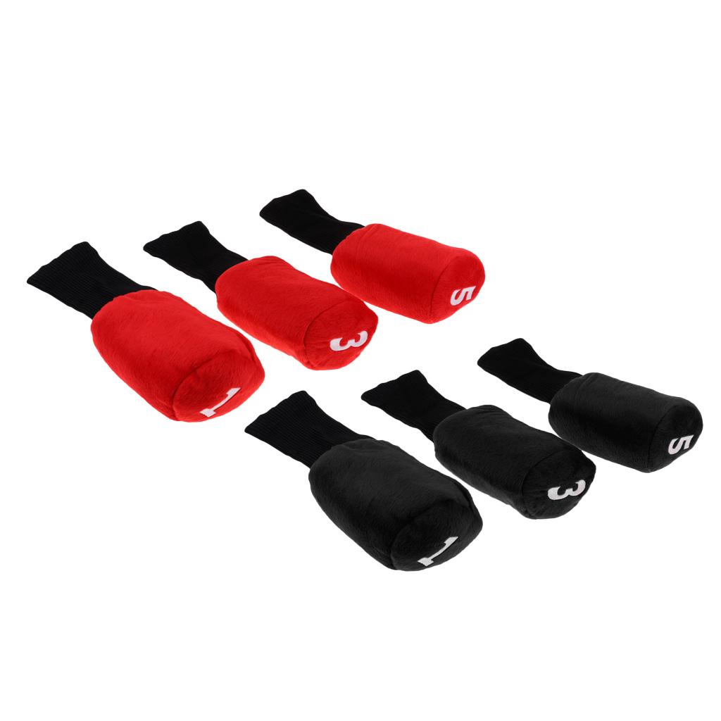 3 Pack Durable Lightweight Head Golf Cover Headcover Golf Accessories for Driver Fairway Wood Head