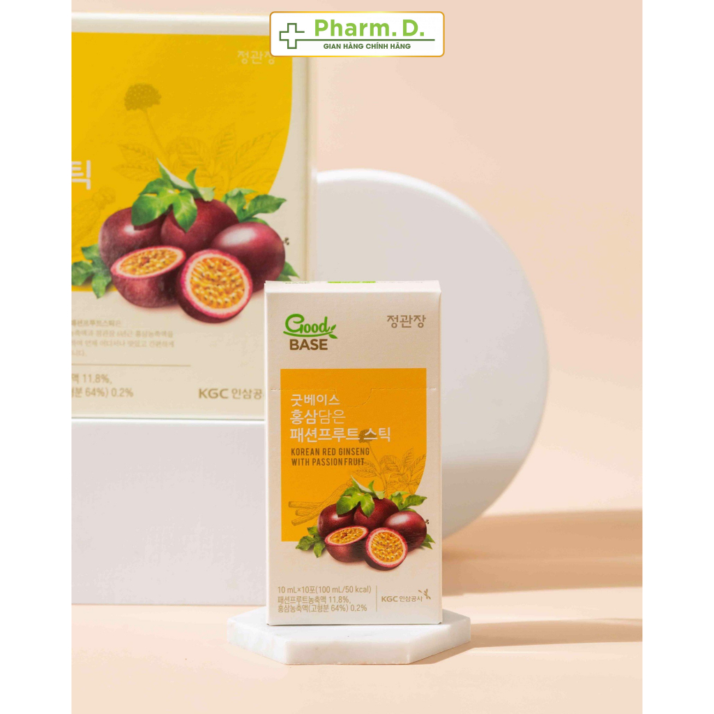 Nước Hồng Sâm Hàn Quốc Goodbase Vị Chanh Dây Hỗ Trợ Sức Khỏe KGC Cheong Kwan Jang
