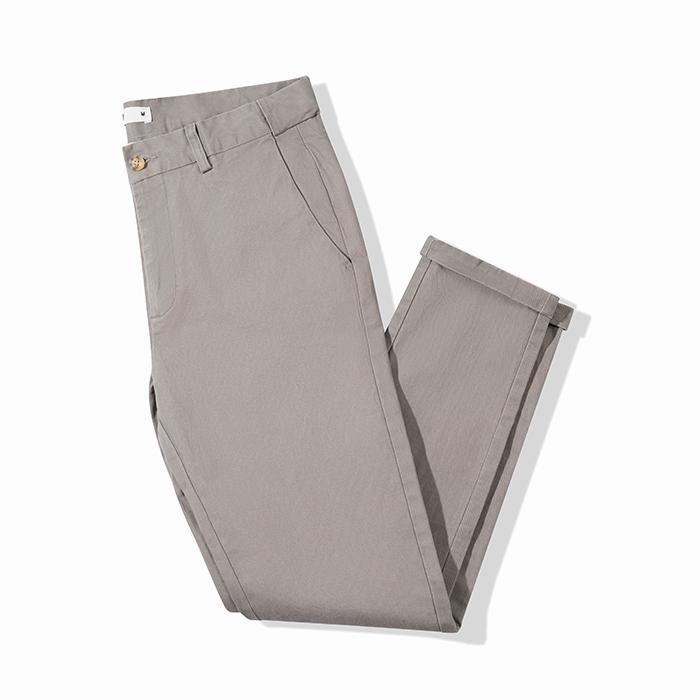 Quần Kaki Dài Nam Xanh Đen BY COTTON Chinos Light Grey