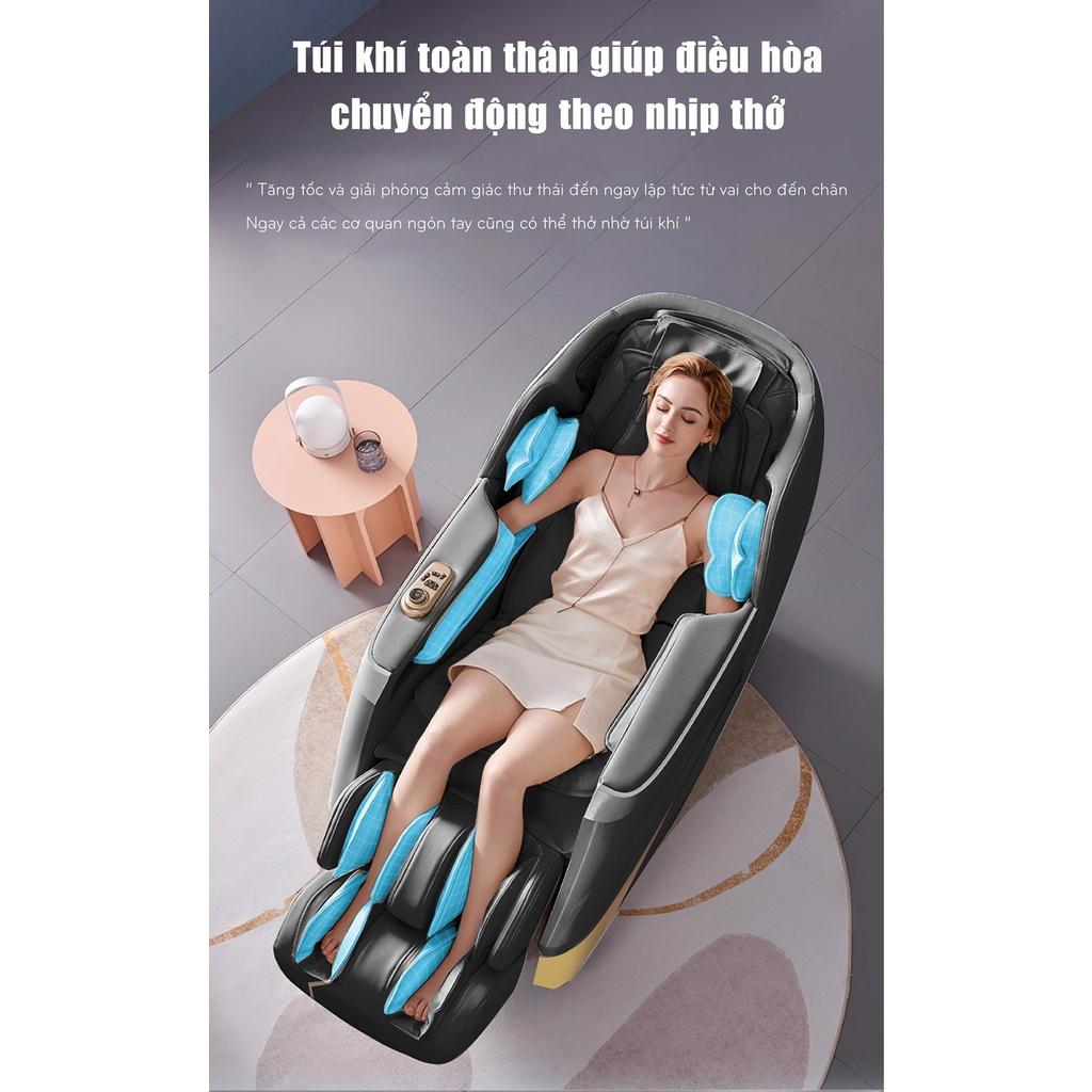 Máy massage Toàn Thân Okinawa OS 855 Massage công nghệ 5D, bi di chuyển, điều khiển giọng nói và kéo giãn đỉnh cao