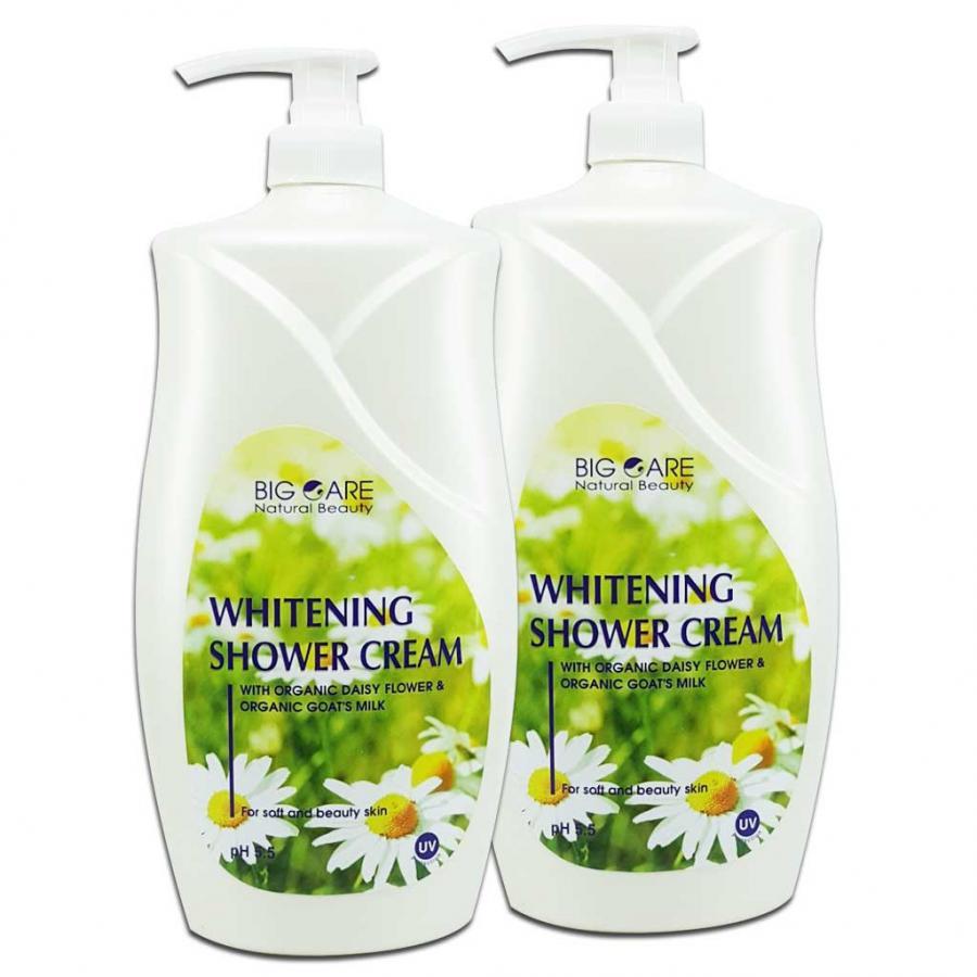 2 Sữa Tắm Trắng Da Sữa Dê Bigcare Cao 1200ml