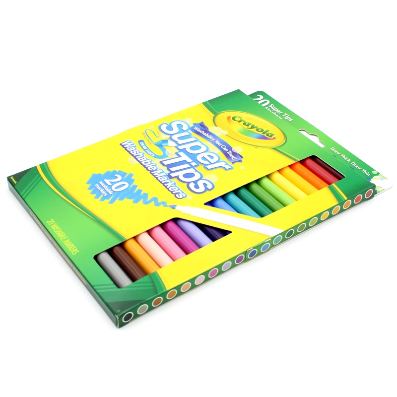 Hộp 20 Bút Lông Màu Super Tips Washable Markers - Crayola 588106