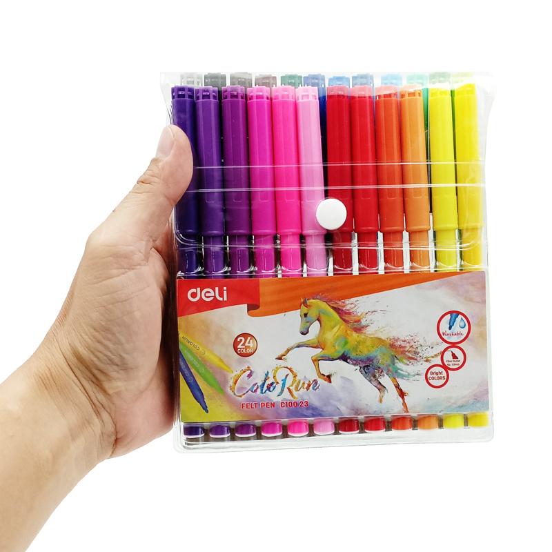 Bút Dạ Nước 24 Màu - Deli C10023
