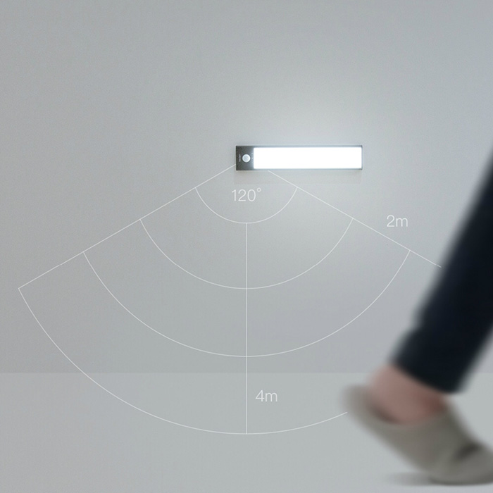 Đèn led thanh cảm biến tích điện Yeelight, Ánh sáng trắng 20-40-60cm, pin sạc type C - Nhập khẩu chính hãng