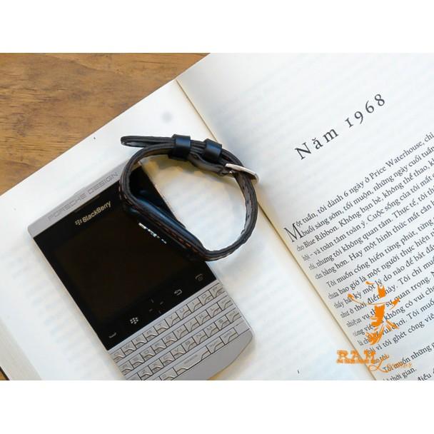 DÂY ĐỒNG HỒ CHO MIBAND 4 VÀ MIBAND 3 VER2 - DA BÒ ĐEN TUYỀN