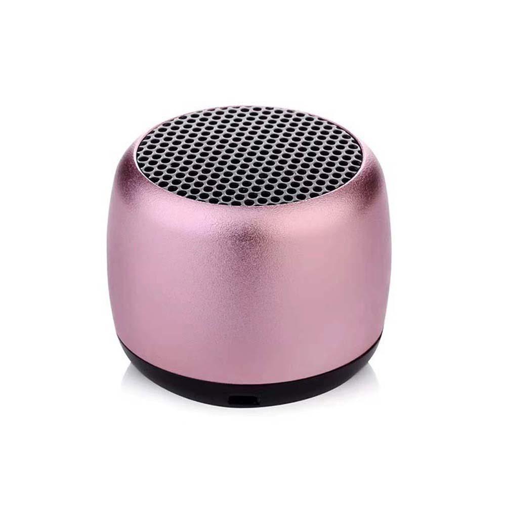 Mini Wireless Bluetooth Loa Music Subwofer Super Bass Stereo Cột di động Máy tính máy tính máy tính USB màu không thấm nước: màu hồng