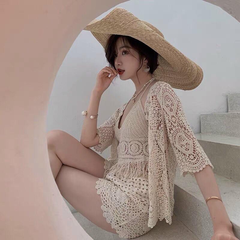 14-Set bikini ren đi biển 3 món có bán rời
