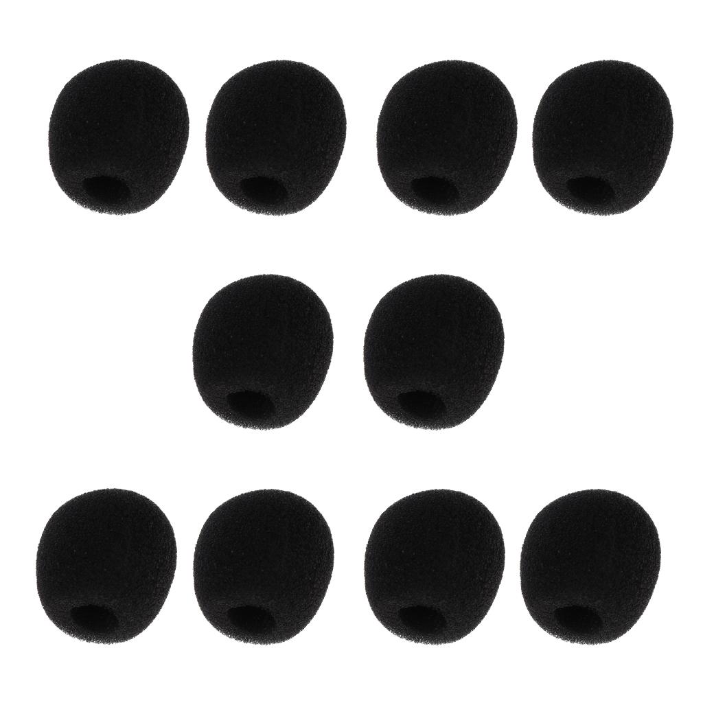 10 Pieces Portable Foam Mic Shield Windscreen Cover for Microphone