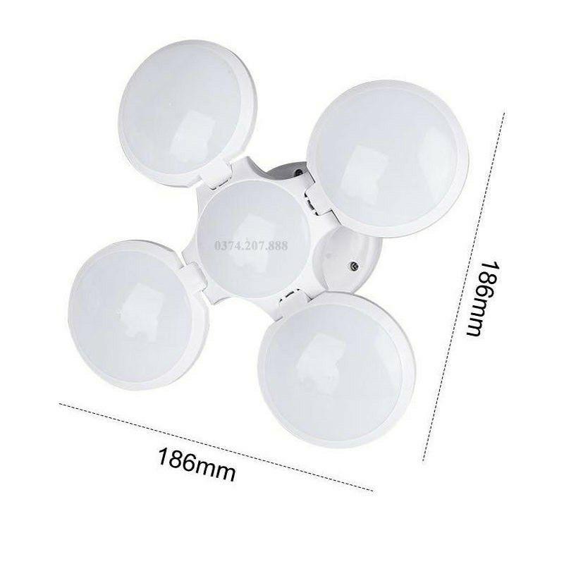 Bóng đèn led tích điện, năng lượng mặt trời hình 4 Cánh Hoa có thể đóng mở (40W)