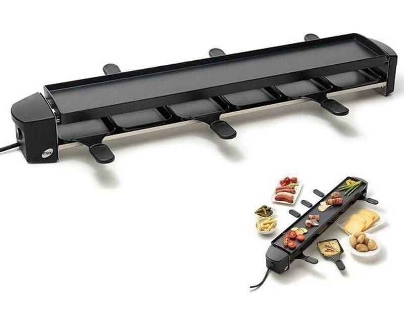Vỉ Nướng Stöckli Cheeseboard Six, Bếp Nướng Điện Không Khói, Công Suất 1000W, 68x10,5x11,5cm, Mặt Chống Dính, Nhập Đức