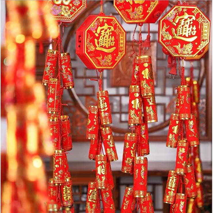 Chùm pháo giả trang trí tết