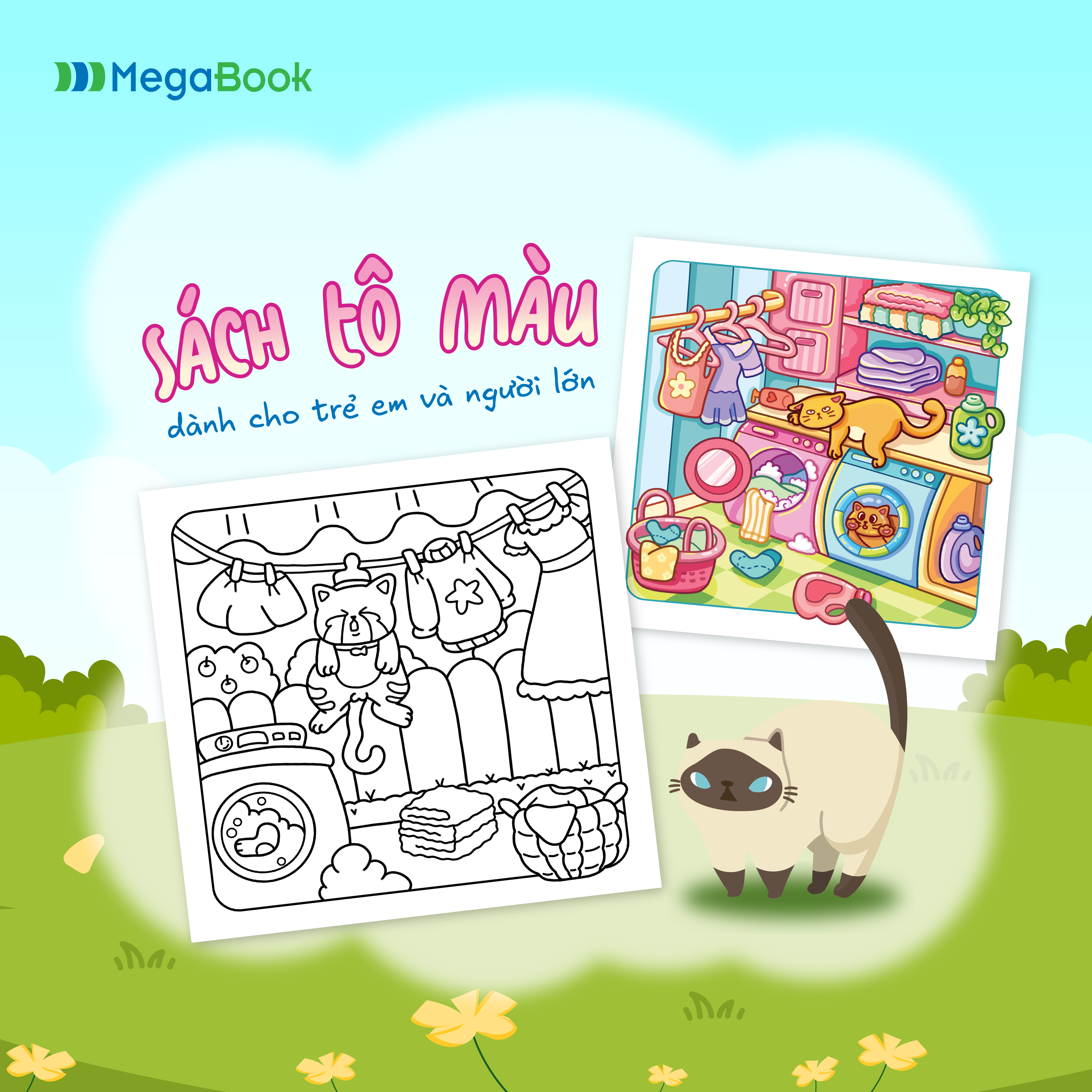 Đảo Mèo - Sách tô màu cho người yêu mèo