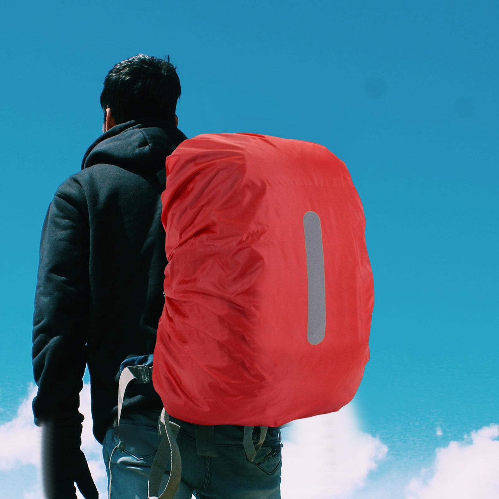 Backpack Rain Cover with Reflective Strip 30-40L for Bicycling Hiking Easily Install